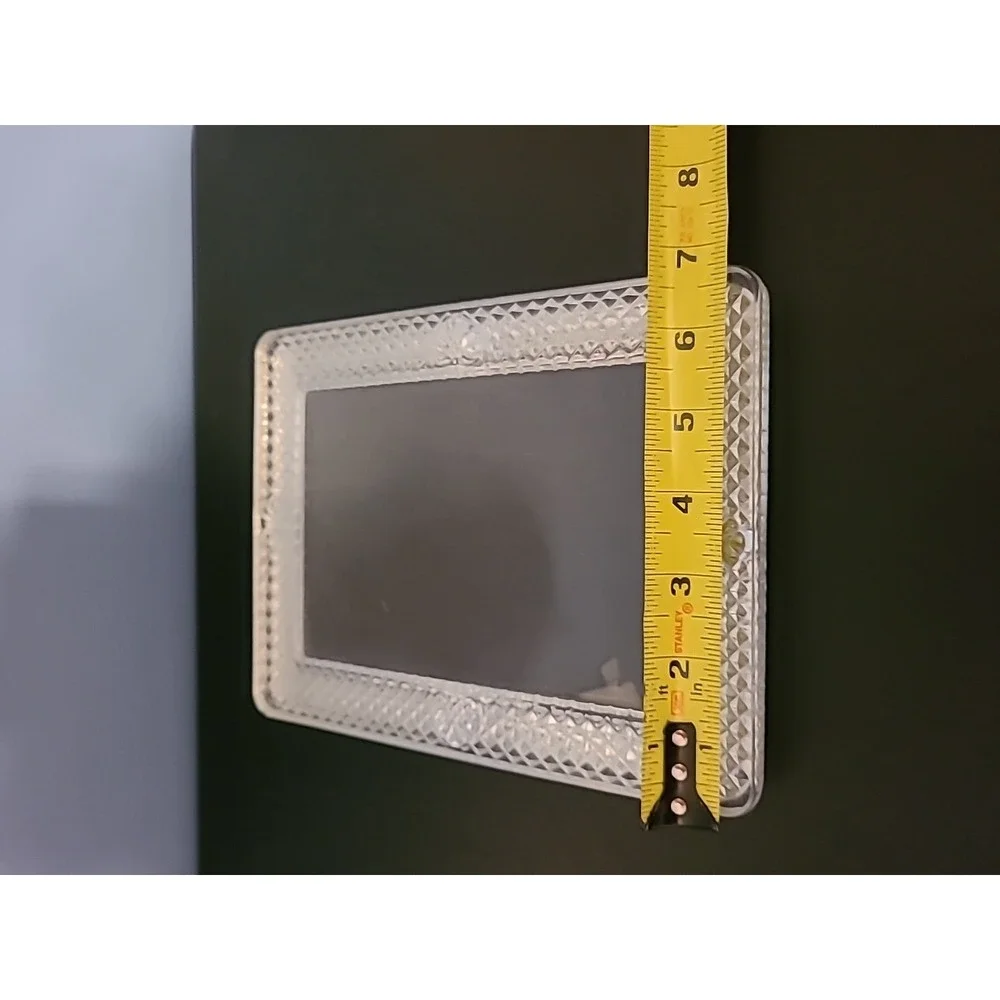 Heavy Crystal Glass Photo Frame 9 x 7 In Hold Photo 5 X‎ 7 gallery picture
